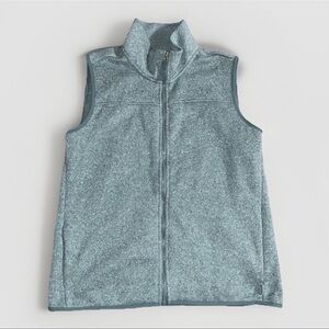 Eddie Bauer Vest Mens Extra Large Grey Fleece Hiking Camping Warm Outdoors Cozy